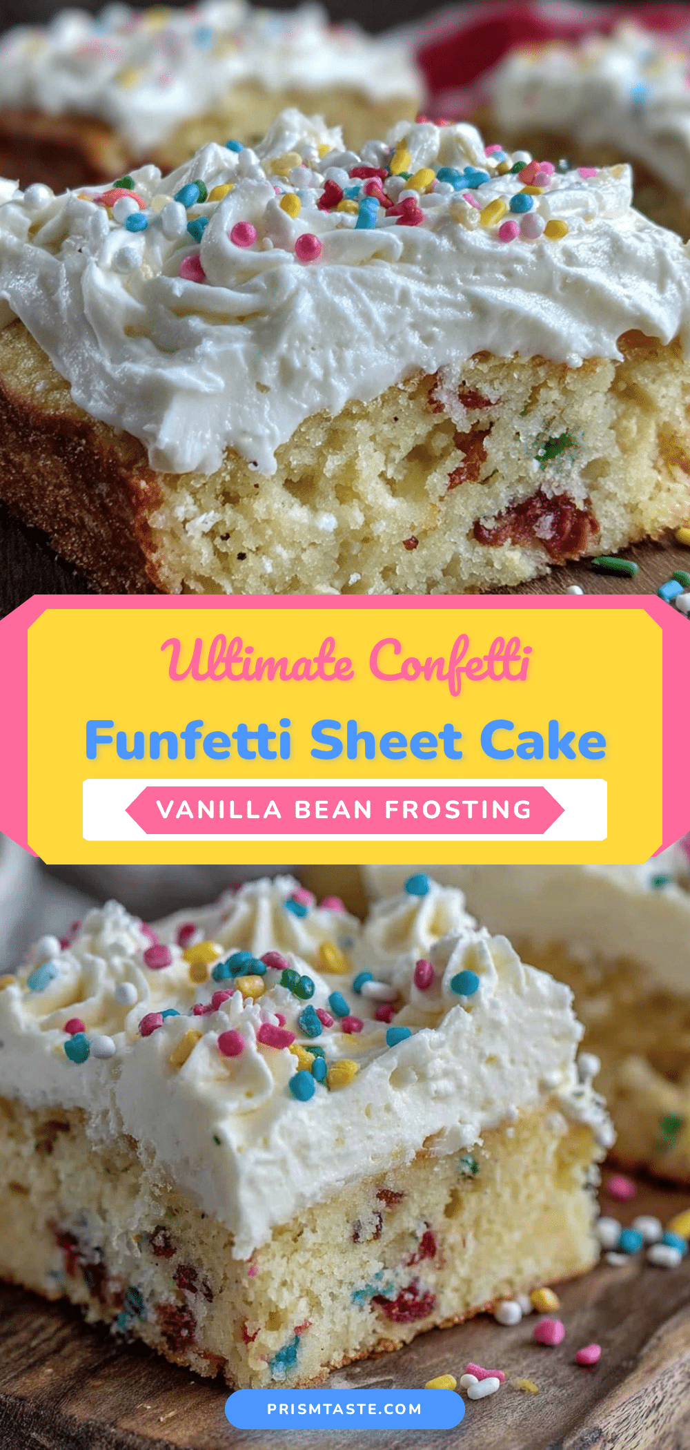 Flavorful Confetti Funfetti Sheet Cake recipe