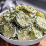 fresh cucumber dill salad - featured image