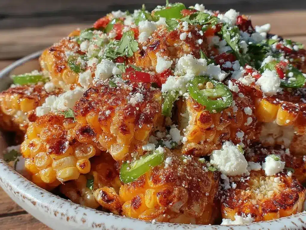 fresh grilled corn salad - featured image