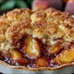 fresh peach cobbler - featured image