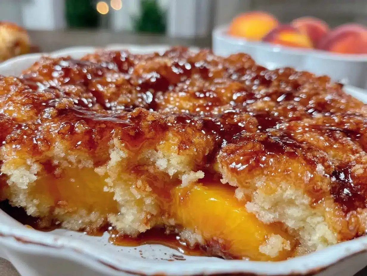 fresh peach cobbler preparation steps
