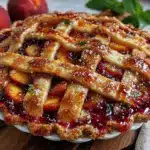 fresh peach pie - featured image