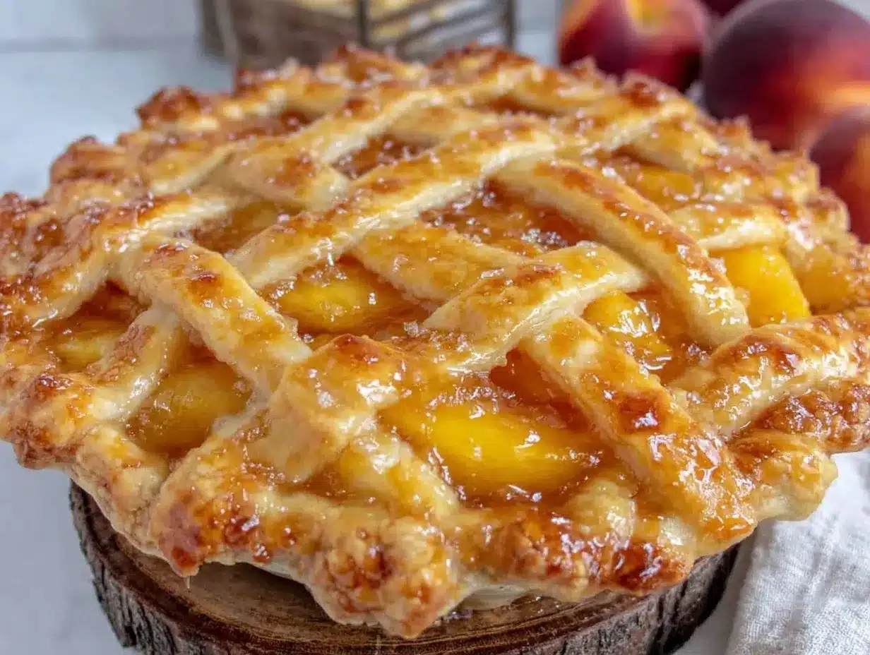 fresh peach pie preparation steps