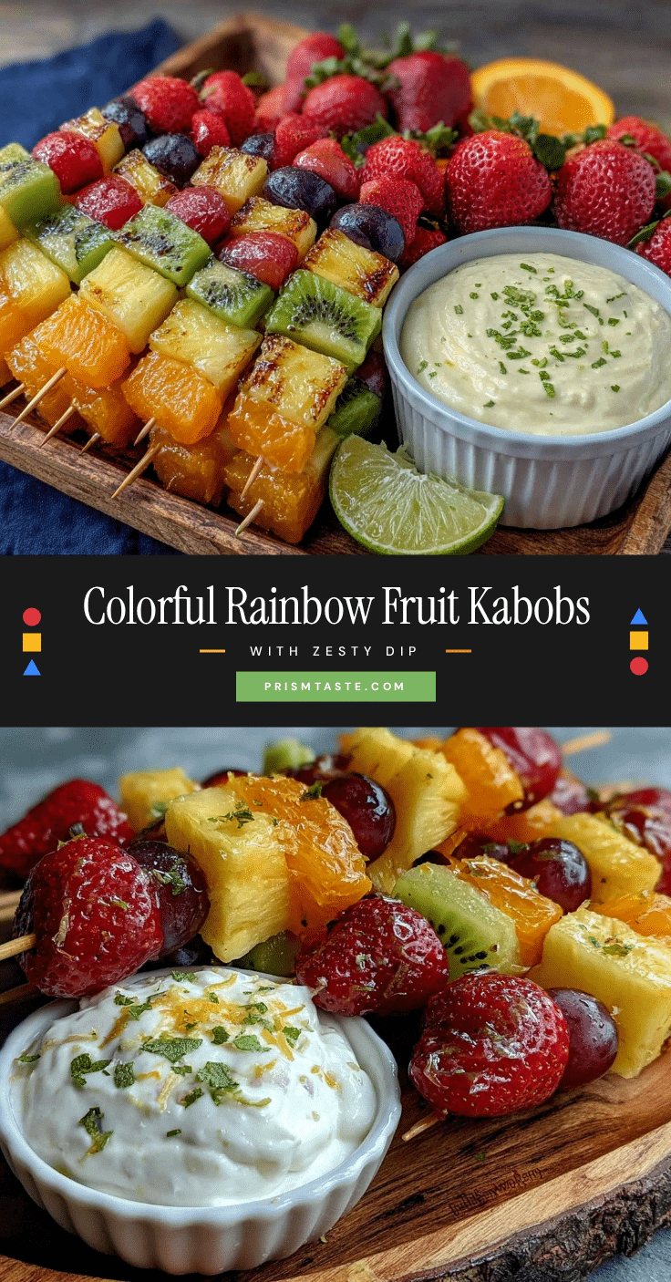 fresh rainbow fruit kabobs recipe
