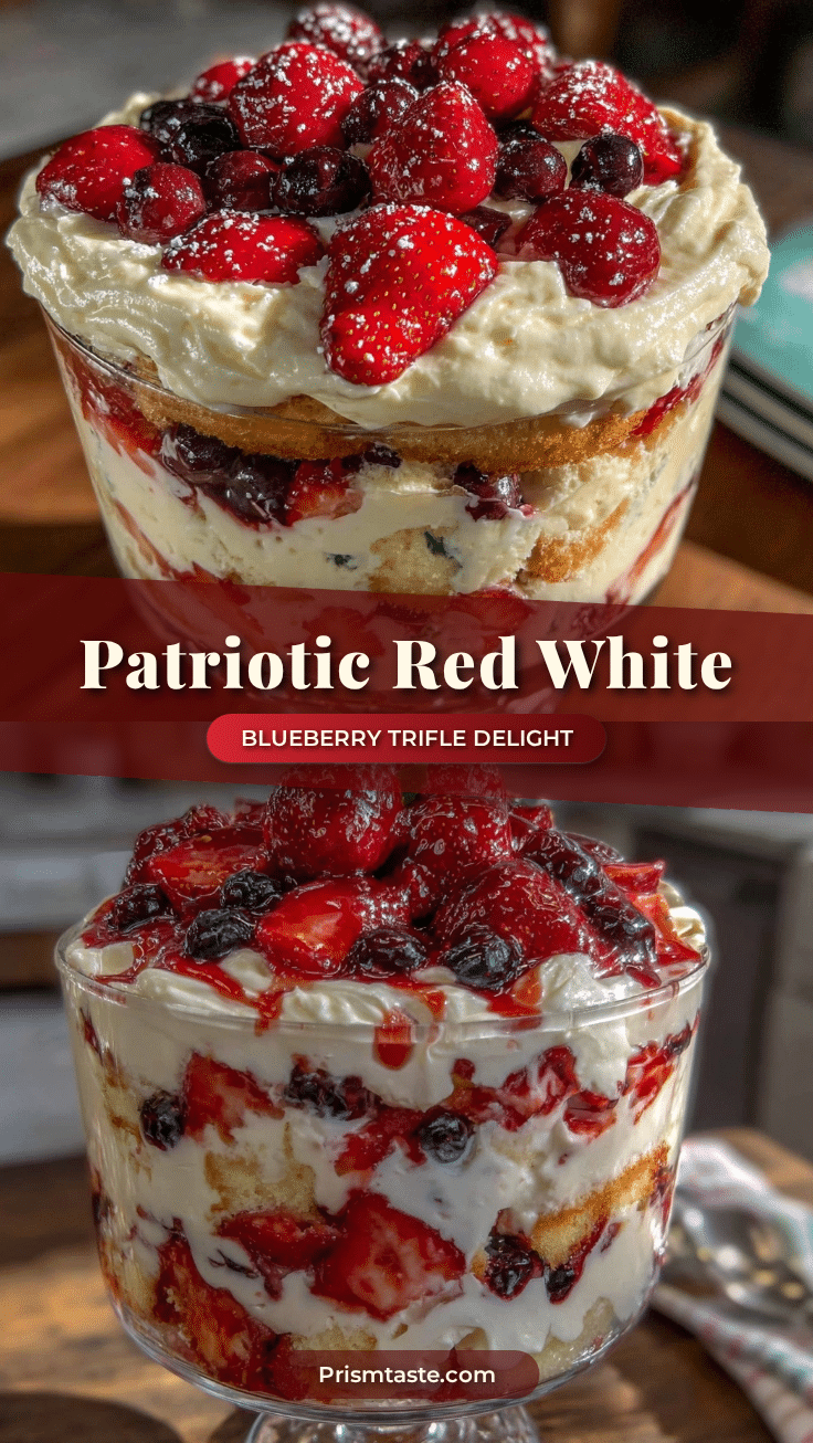 fresh red white and blue berry trifle recipe