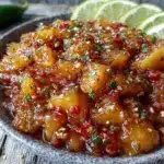 fresh zesty peach and jalapeño salsa - featured image
