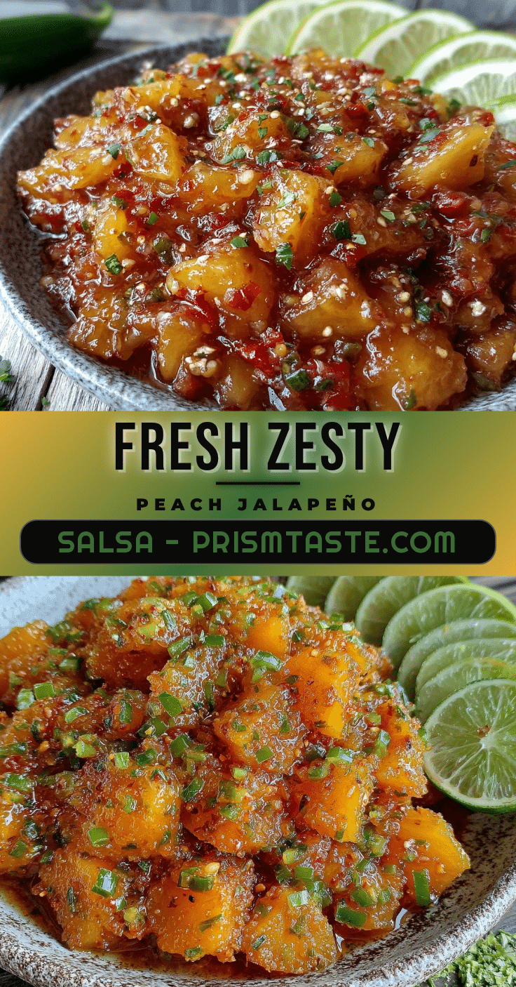 fresh zesty peach and jalapeño salsa recipe