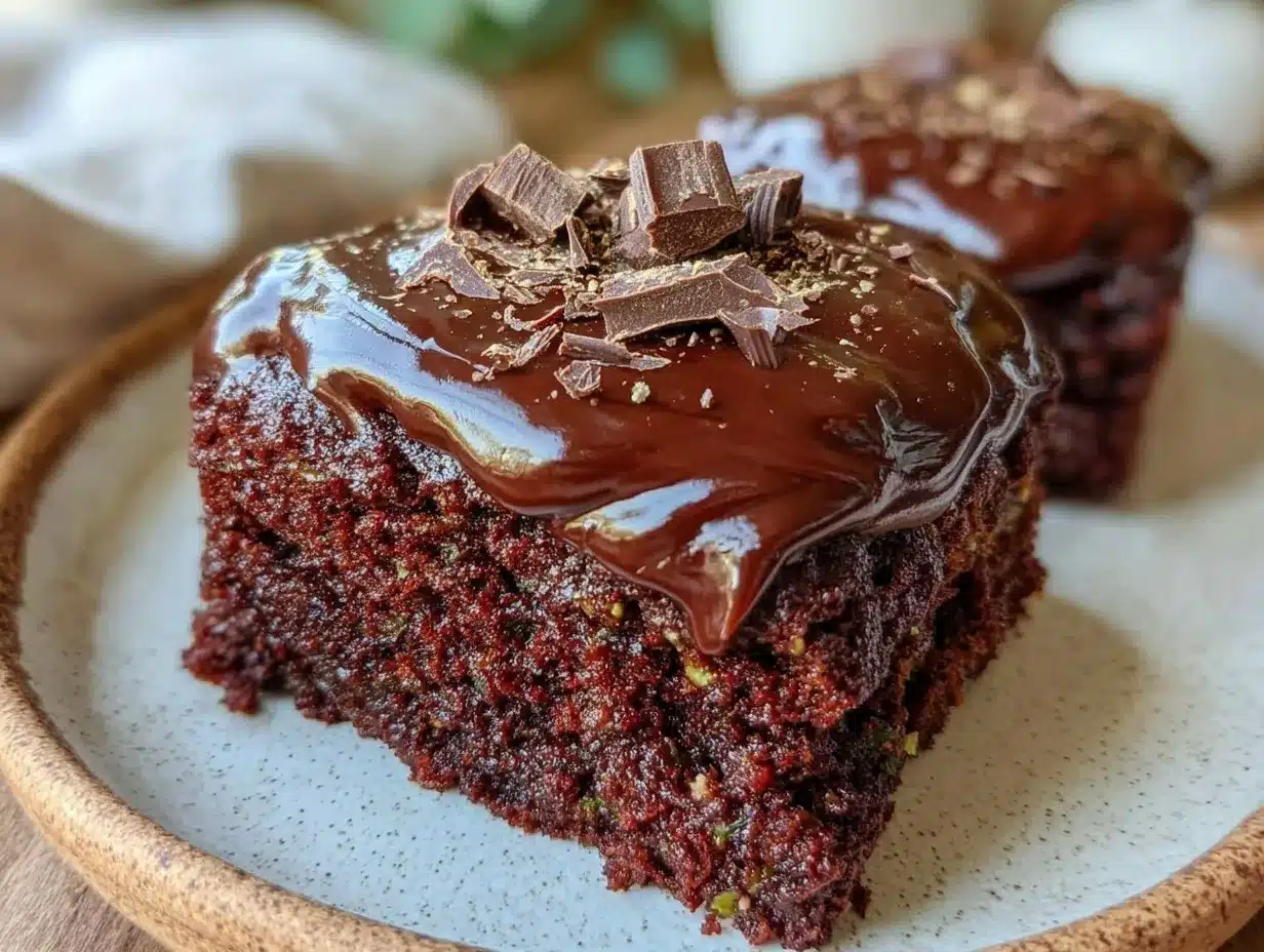 fudgy chocolate zucchini cake preparation steps