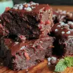 fudgy dark chocolate zucchini brownies - featured image