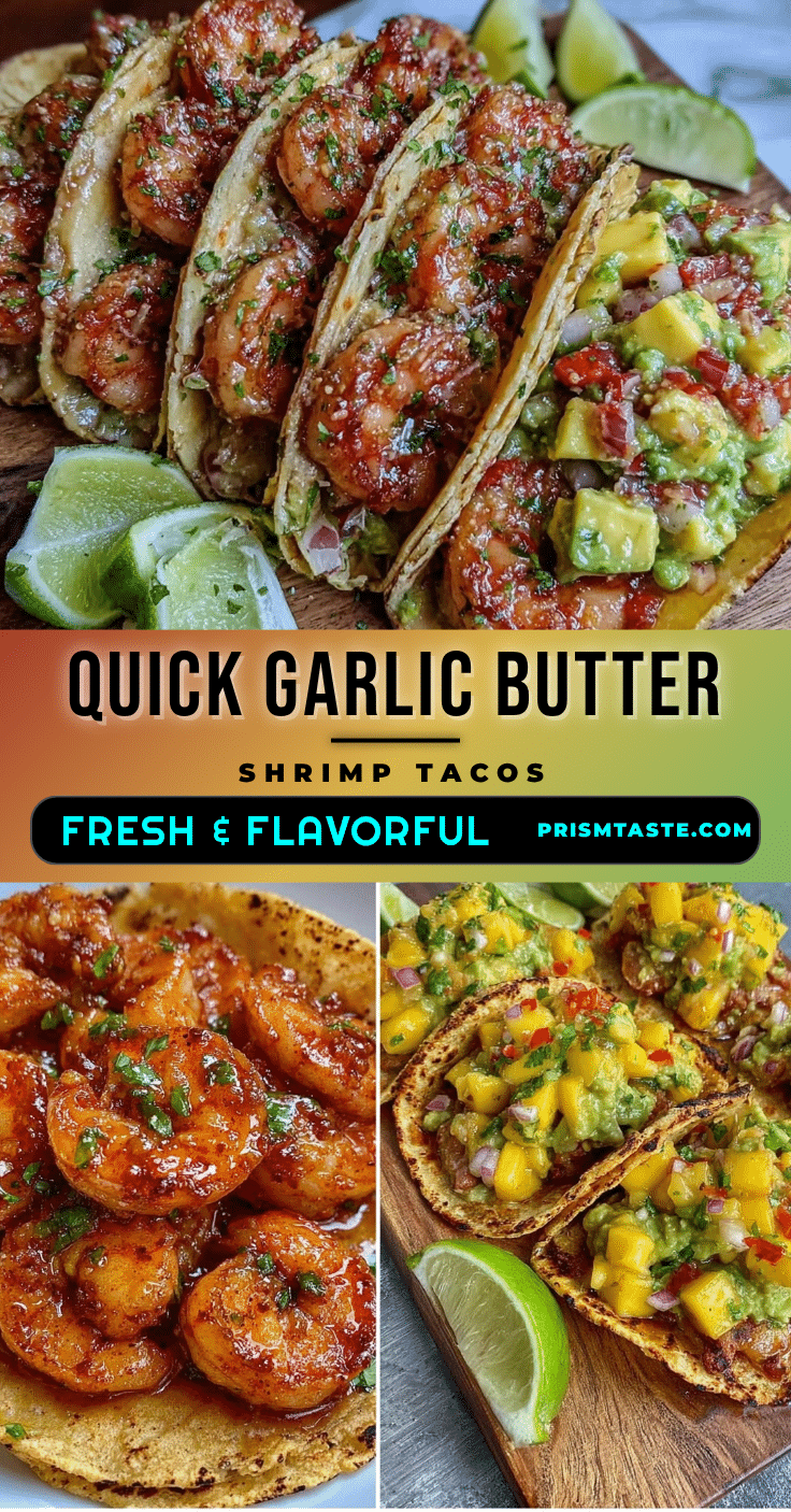 garlic butter shrimp tacos recipe