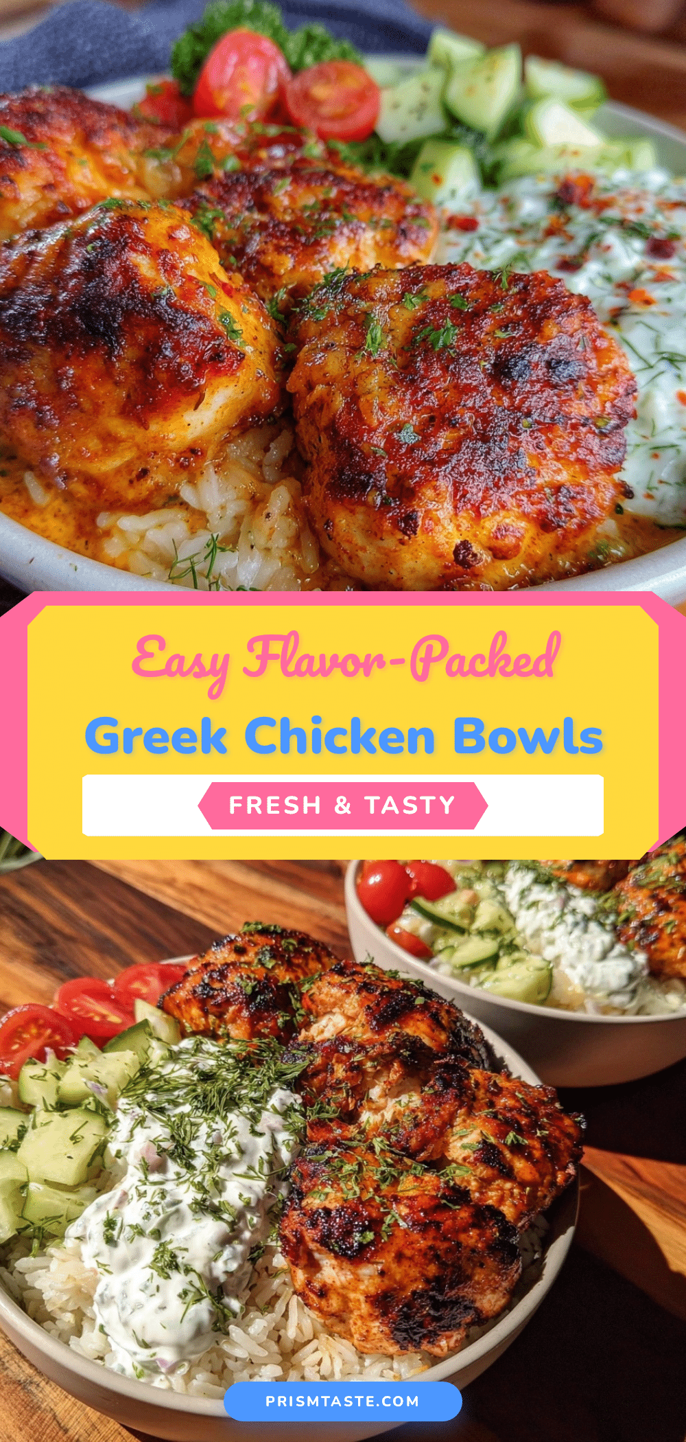 Greek chicken bowl recipe