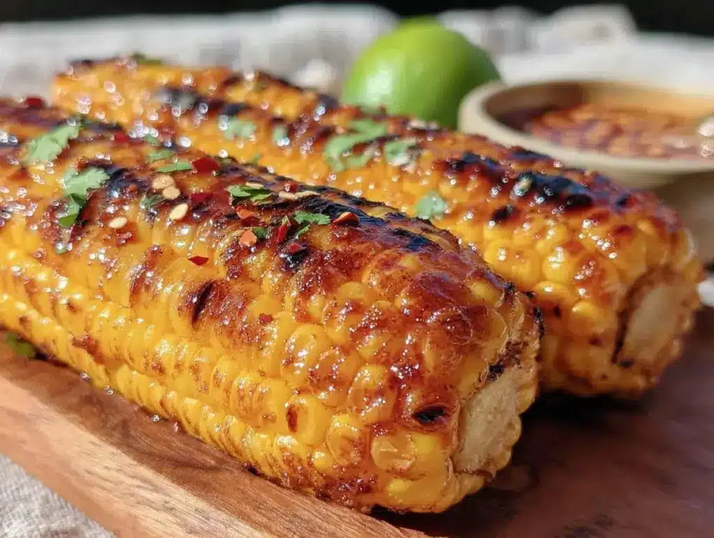 grilled corn on the cob with chili-lime butter - featured image