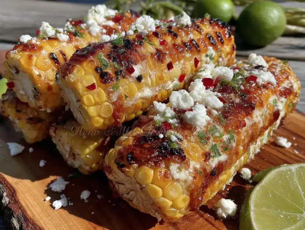 grilled corn with chili lime cotija butter - featured image