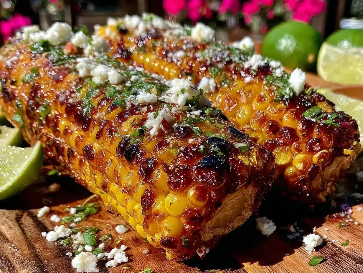 grilled corn with chili lime cotija butter preparation steps