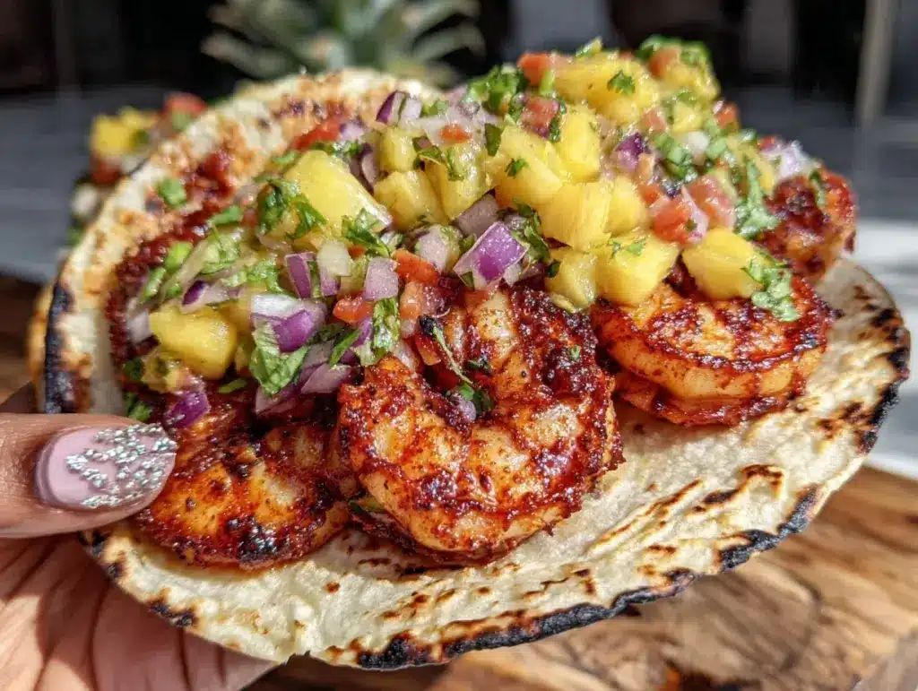 grilled shrimp tacos - featured image