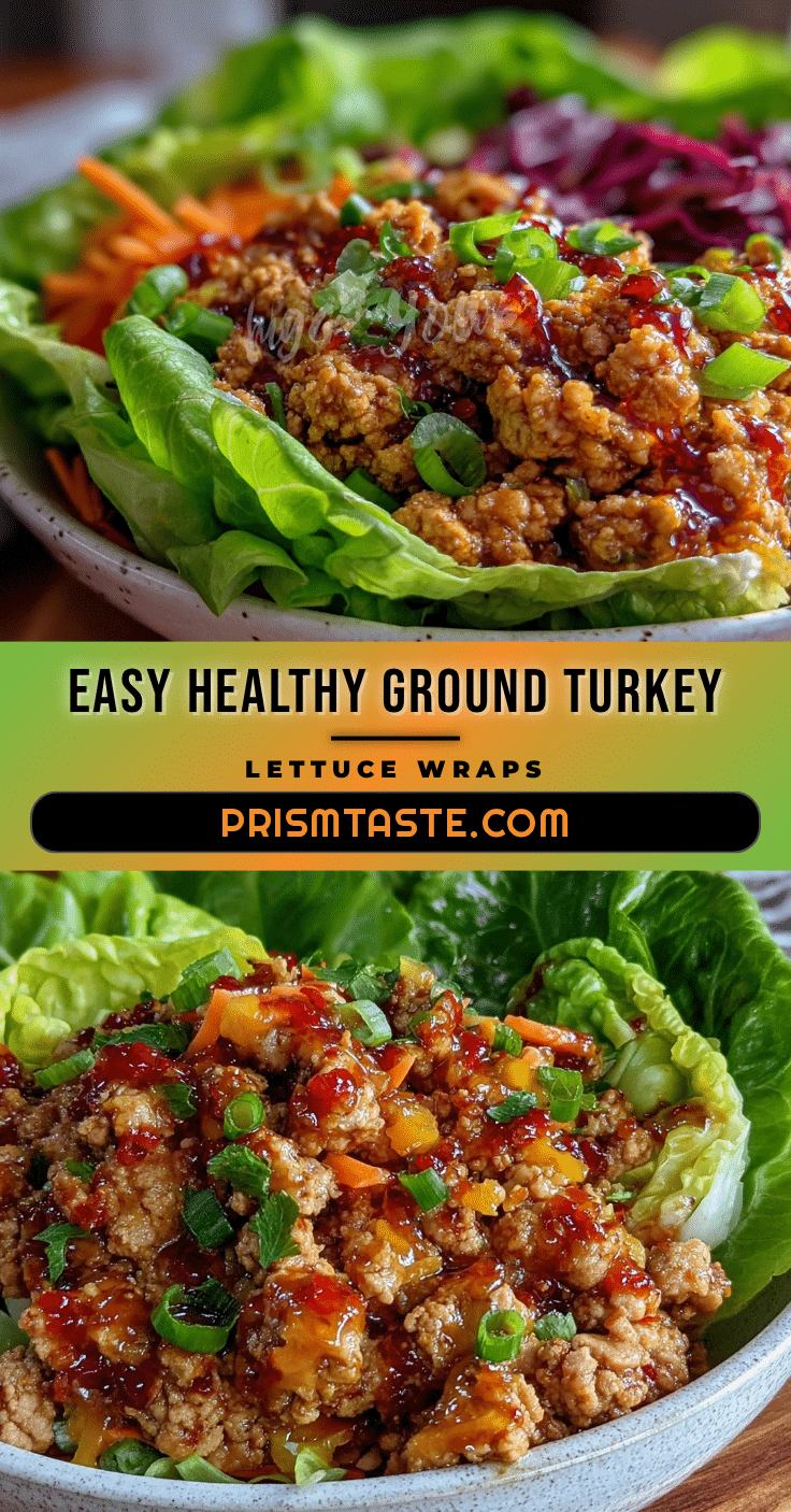 healthy ground turkey lettuce wrap bowl recipe