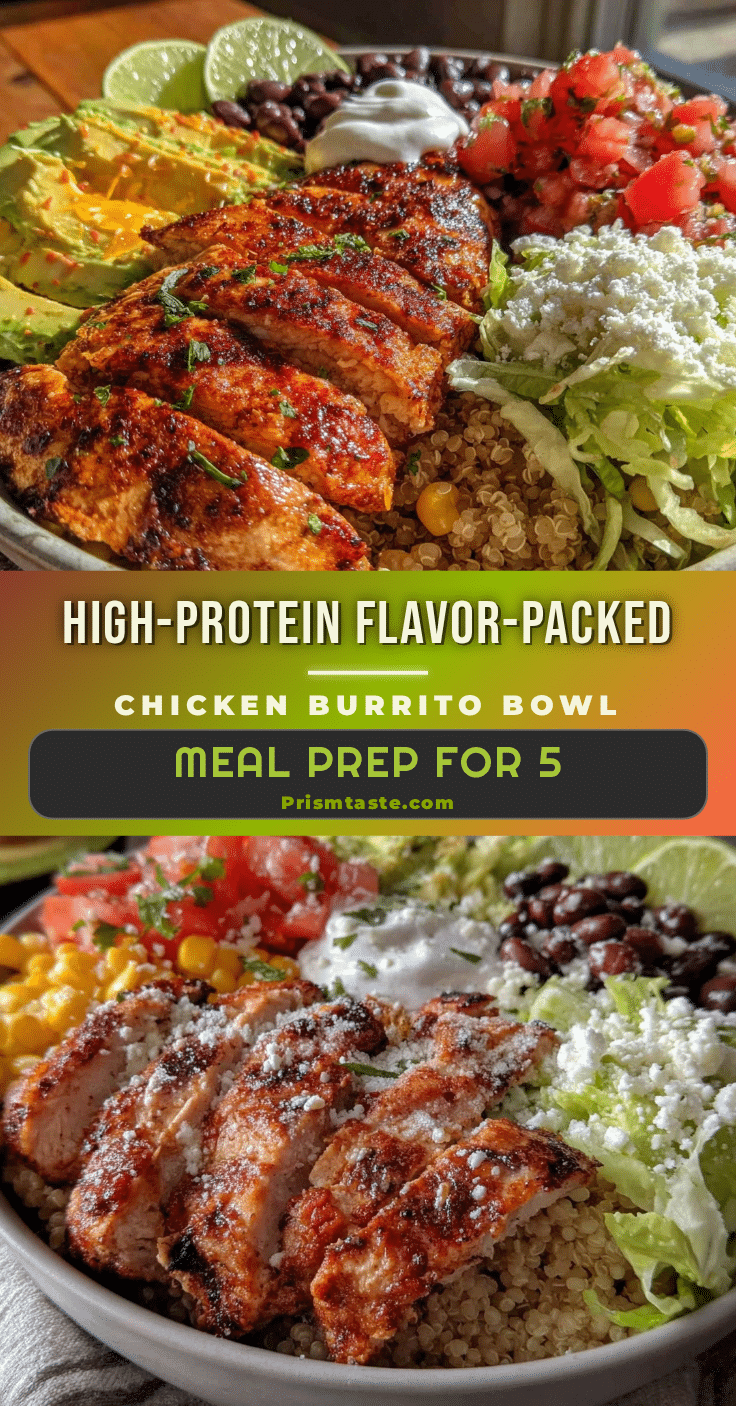 high-protein chicken burrito bowl recipe