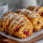 homemade uncrustables peanut butter and jelly pockets - featured image