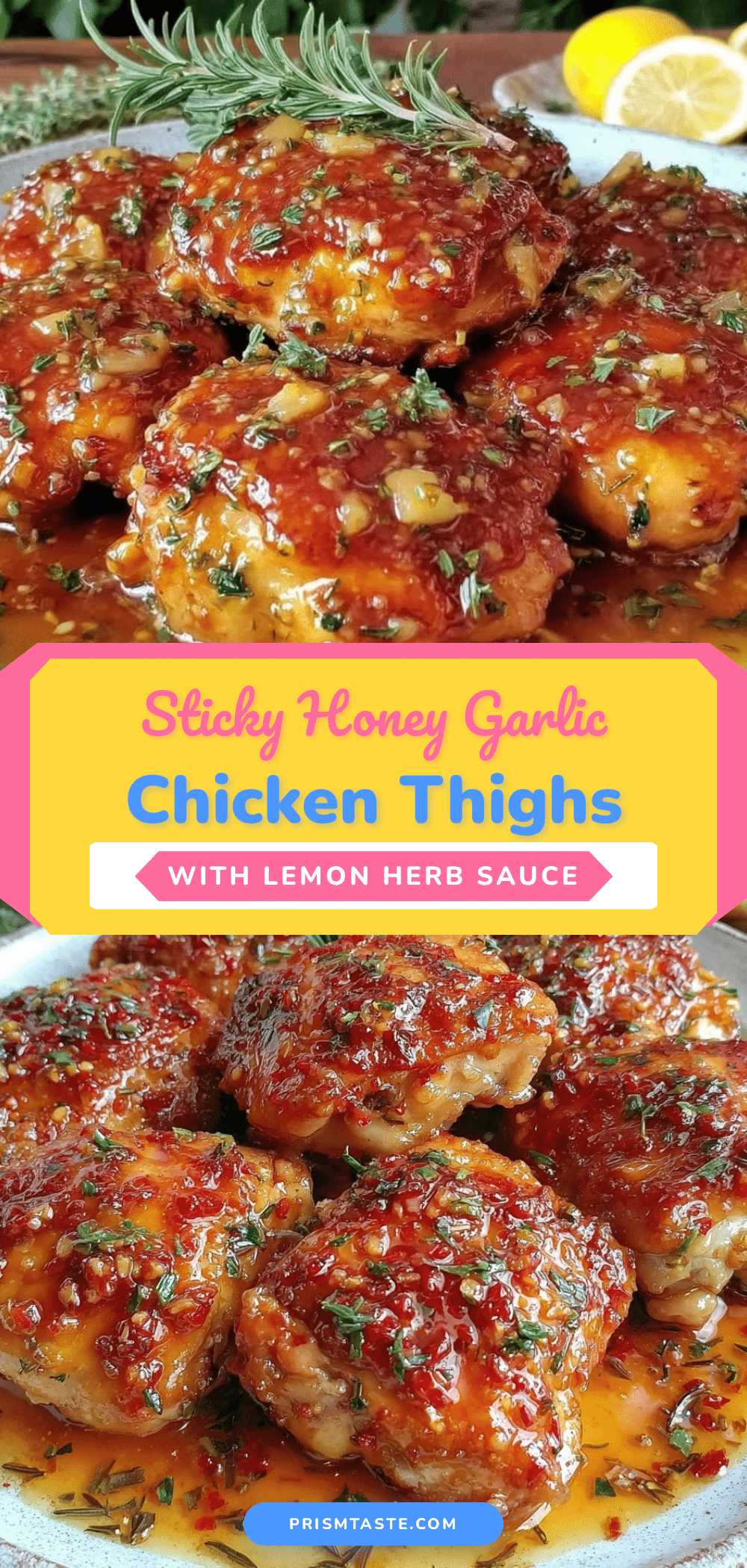 honey garlic boneless chicken thighs recipe