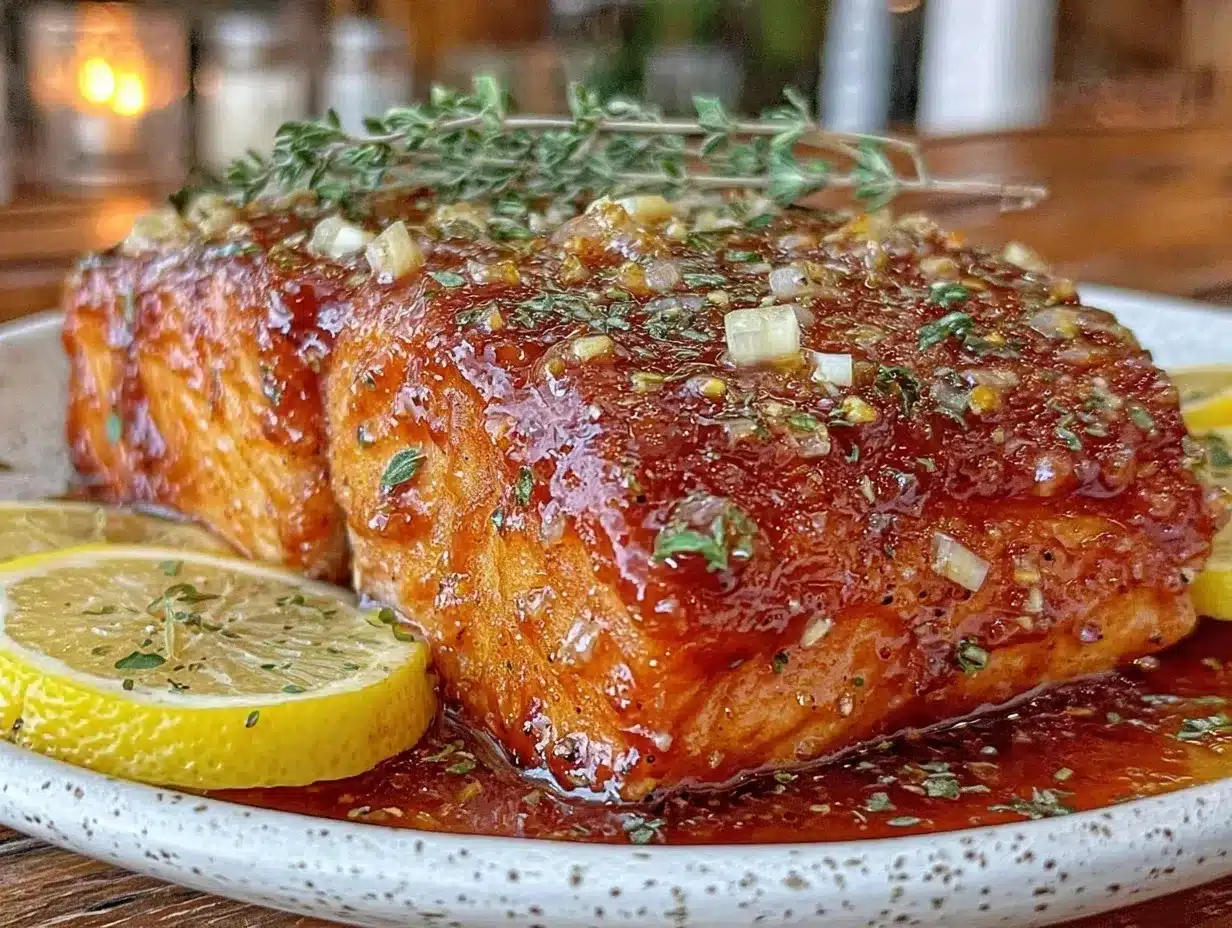 honey garlic glazed salmon preparation steps
