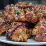honey sriracha grilled chicken wings - featured image