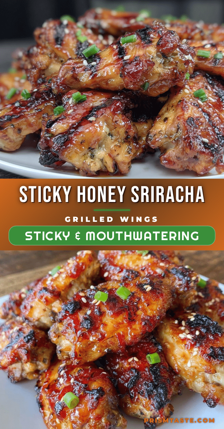 honey sriracha grilled chicken wings recipe