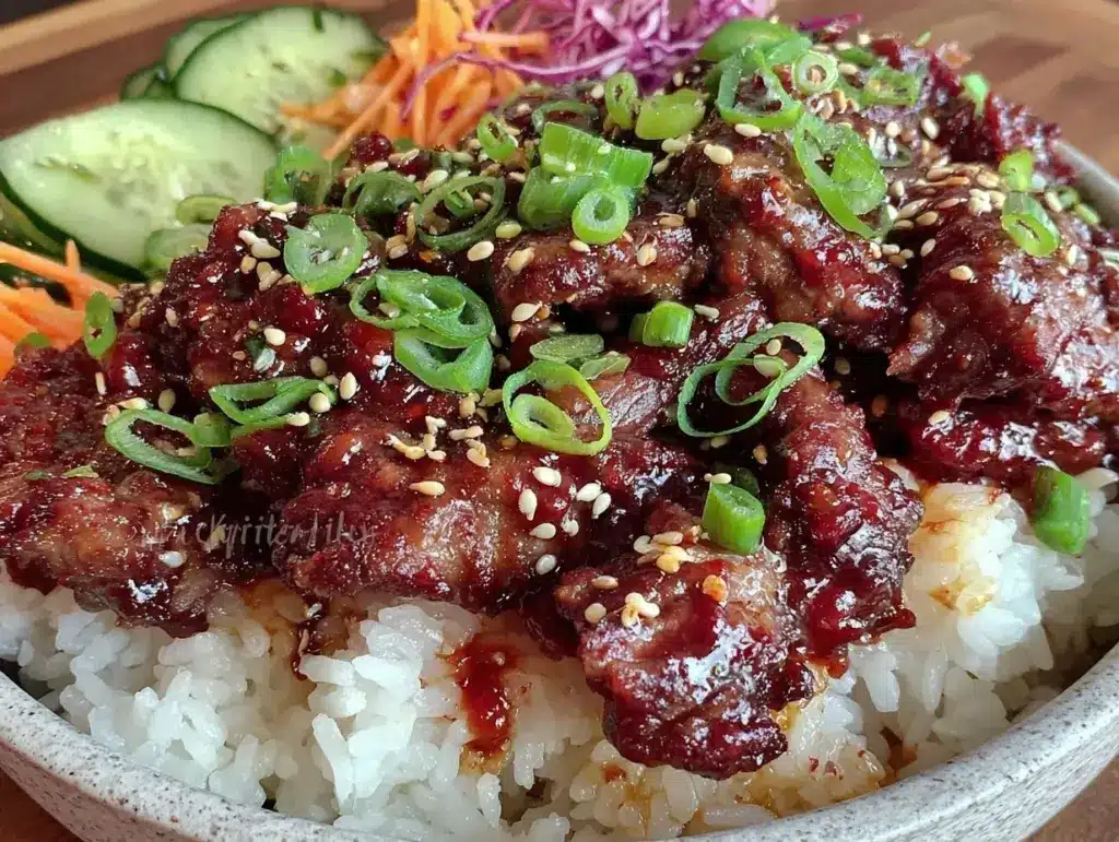 Korean beef bowl - featured image