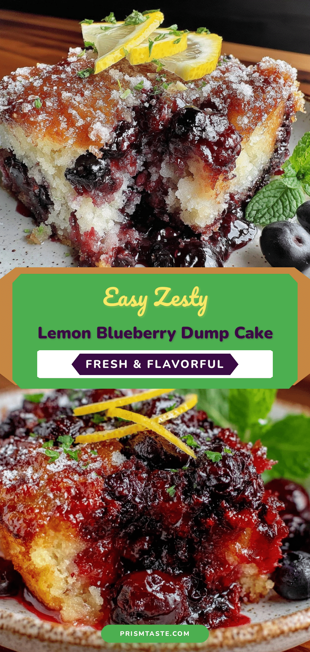 lemon blueberry dump cake recipe