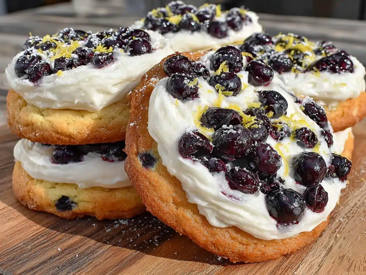 lemon blueberry sugar cookies preparation steps