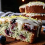 lemon blueberry zucchini bread - featured image