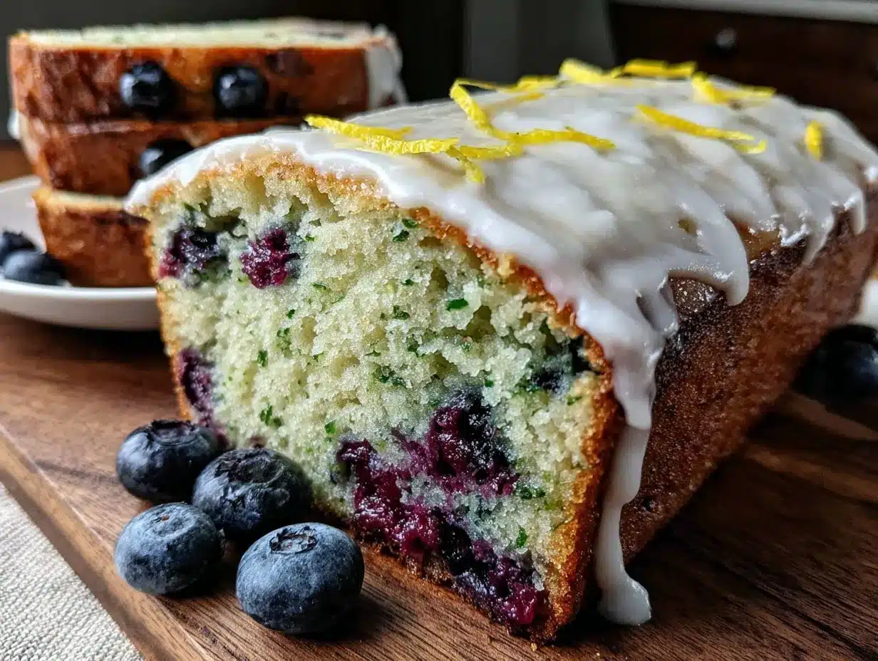 lemon blueberry zucchini bread preparation steps