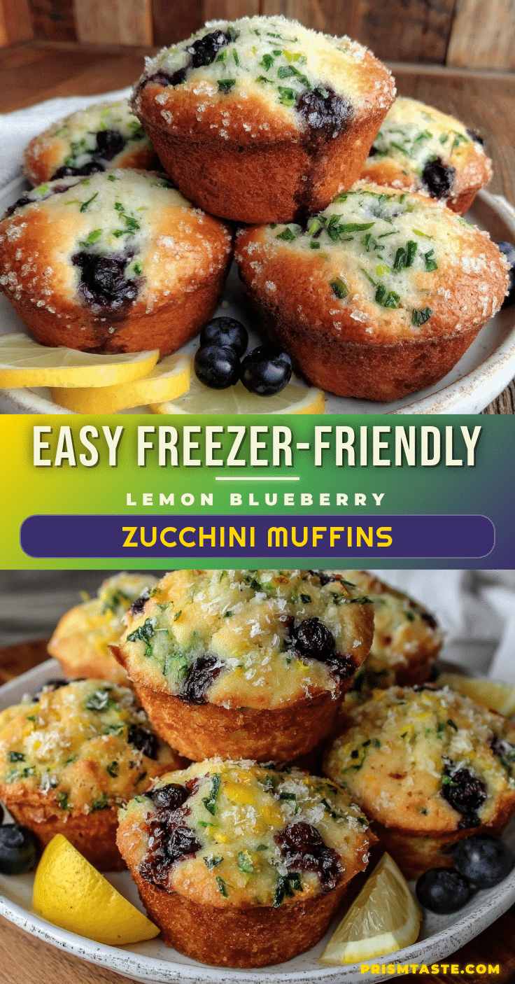 lemon blueberry zucchini muffins recipe