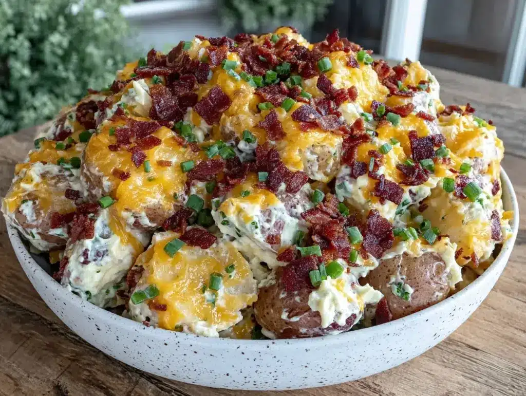 loaded baked potato salad - featured image