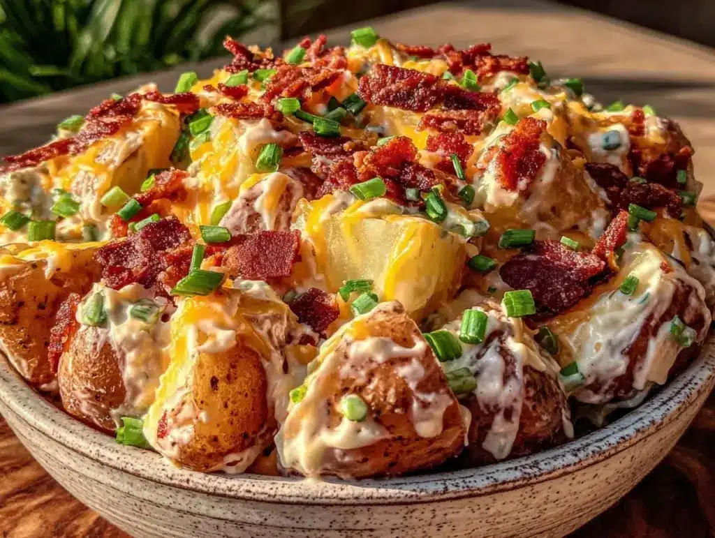 loaded baked potato salad - featured image