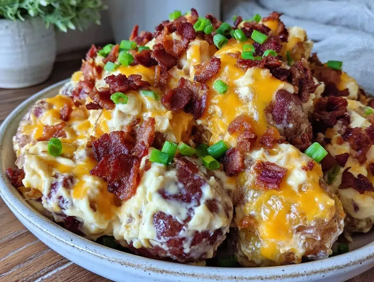 loaded baked potato salad preparation steps