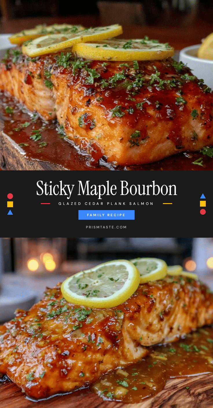 maple bourbon glazed cedar plank salmon recipe