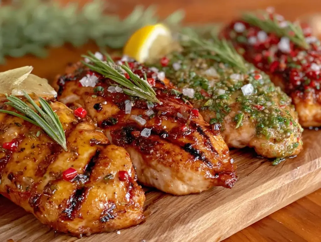 marinated grilled chicken breast - featured image