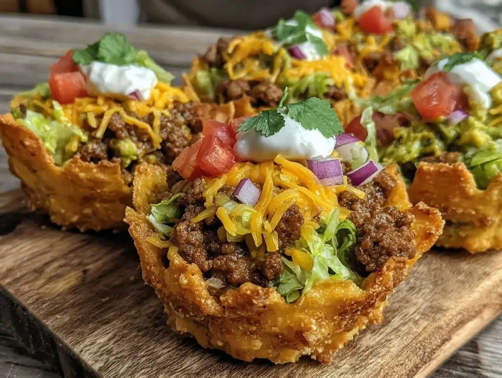 mini taco bar cups - featured image