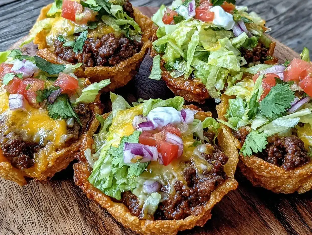 mini taco bar cups preparation steps
