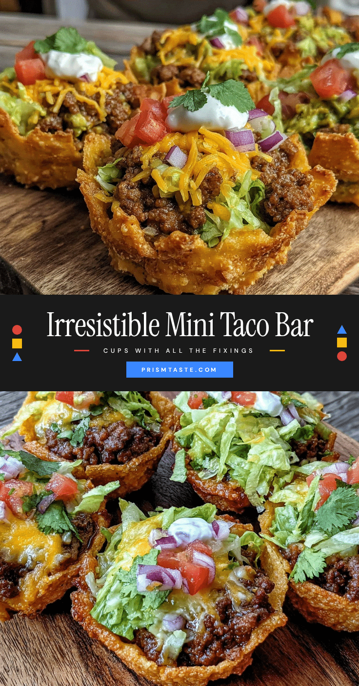 mini taco bar cups recipe