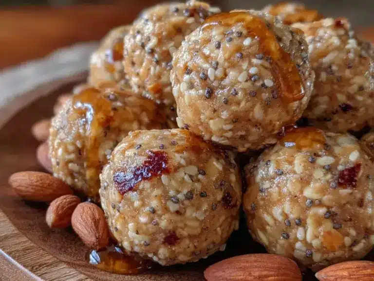 no-bake peanut butter energy balls - featured image