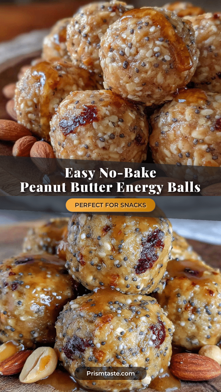 no-bake peanut butter energy balls recipe