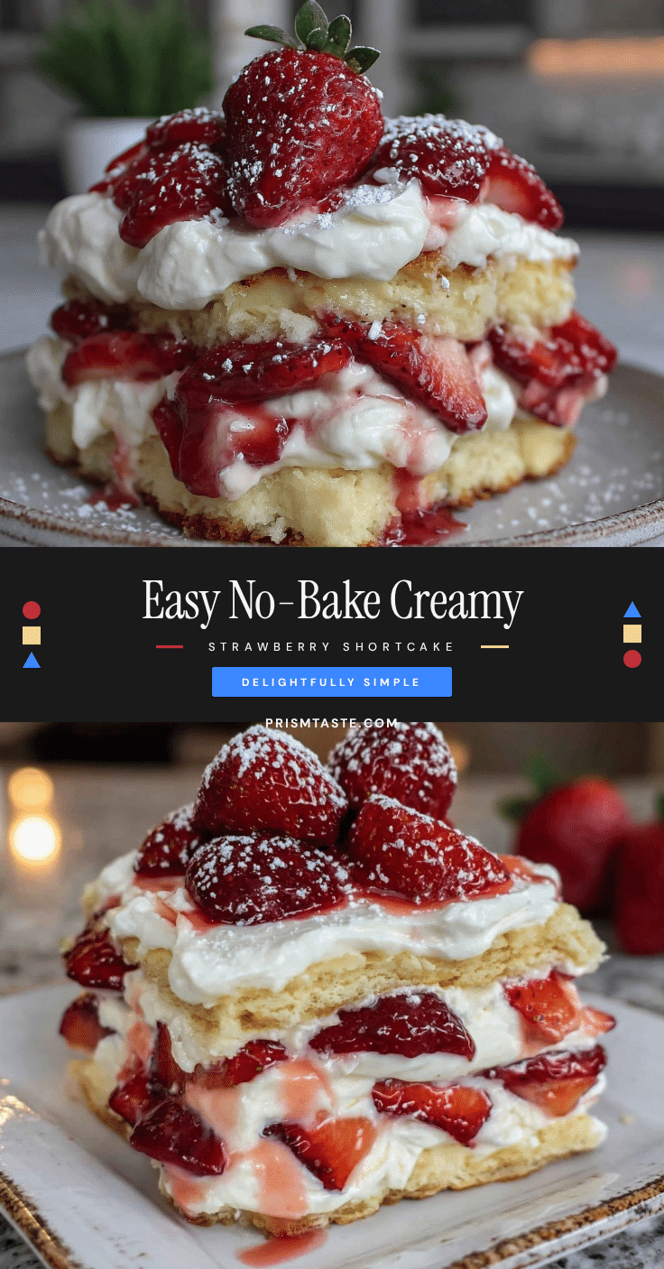 no bake strawberry shortcake icebox cake recipe
