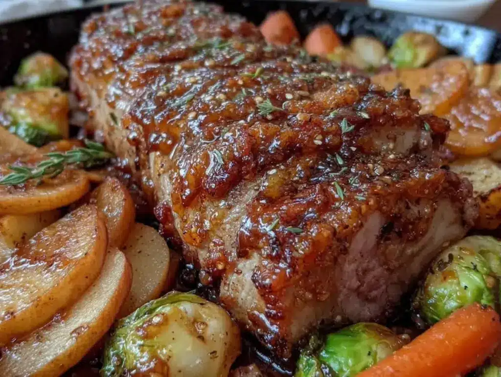 one-pan fall harvest pork tenderloin - featured image