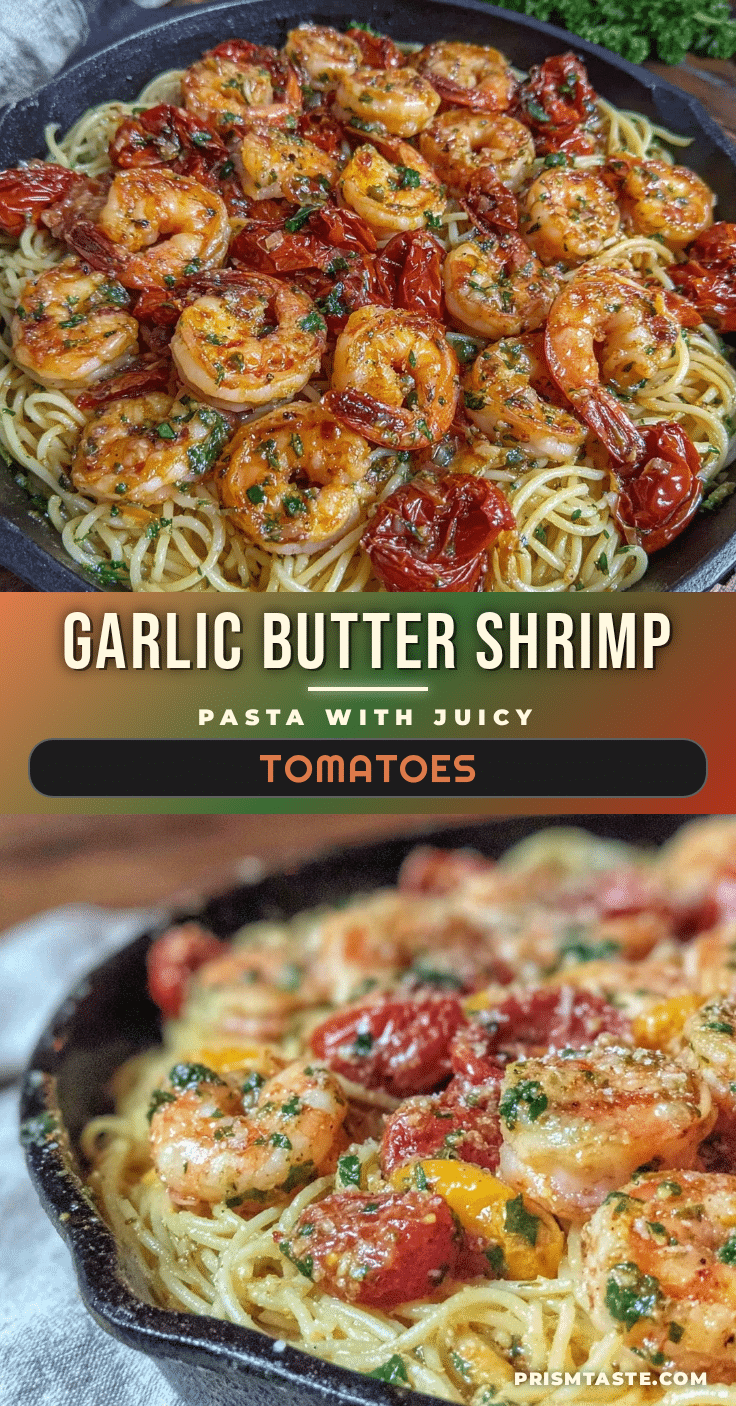 one-pan garlic butter shrimp pasta recipe