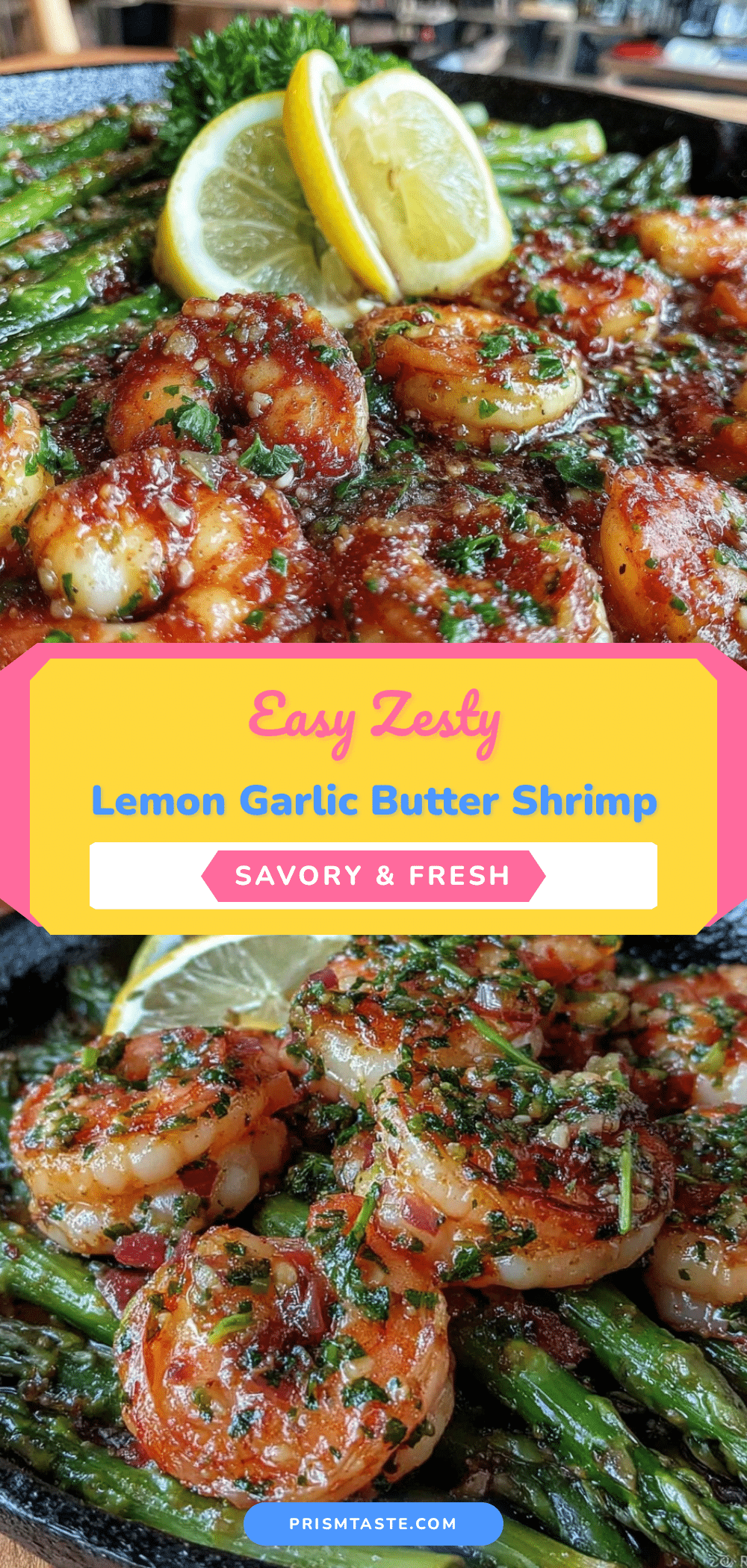 one-pan lemon garlic butter shrimp and asparagus recipe