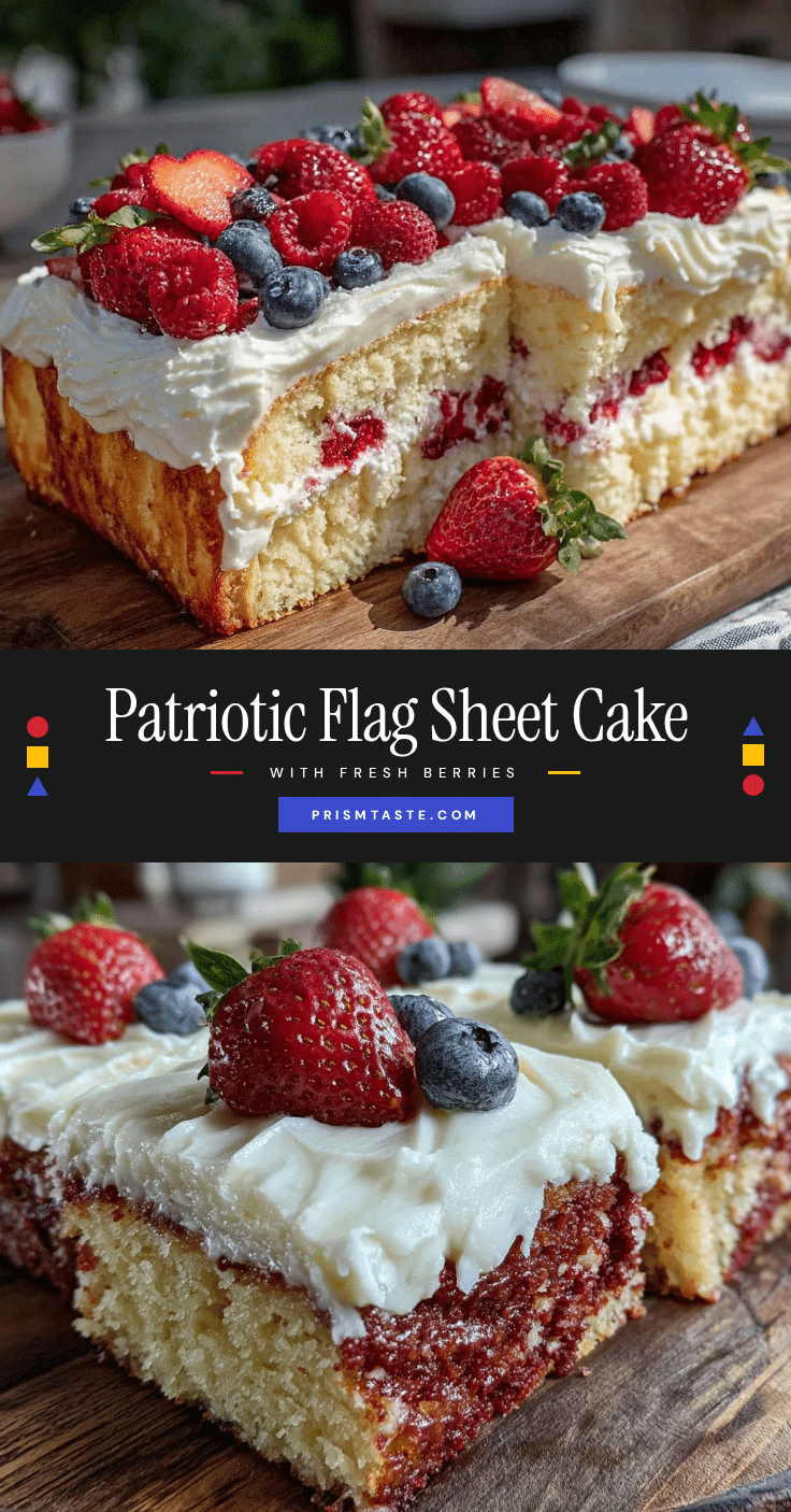 patriotic flag sheet cake recipe
