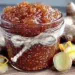 peach vanilla bean jam - featured image