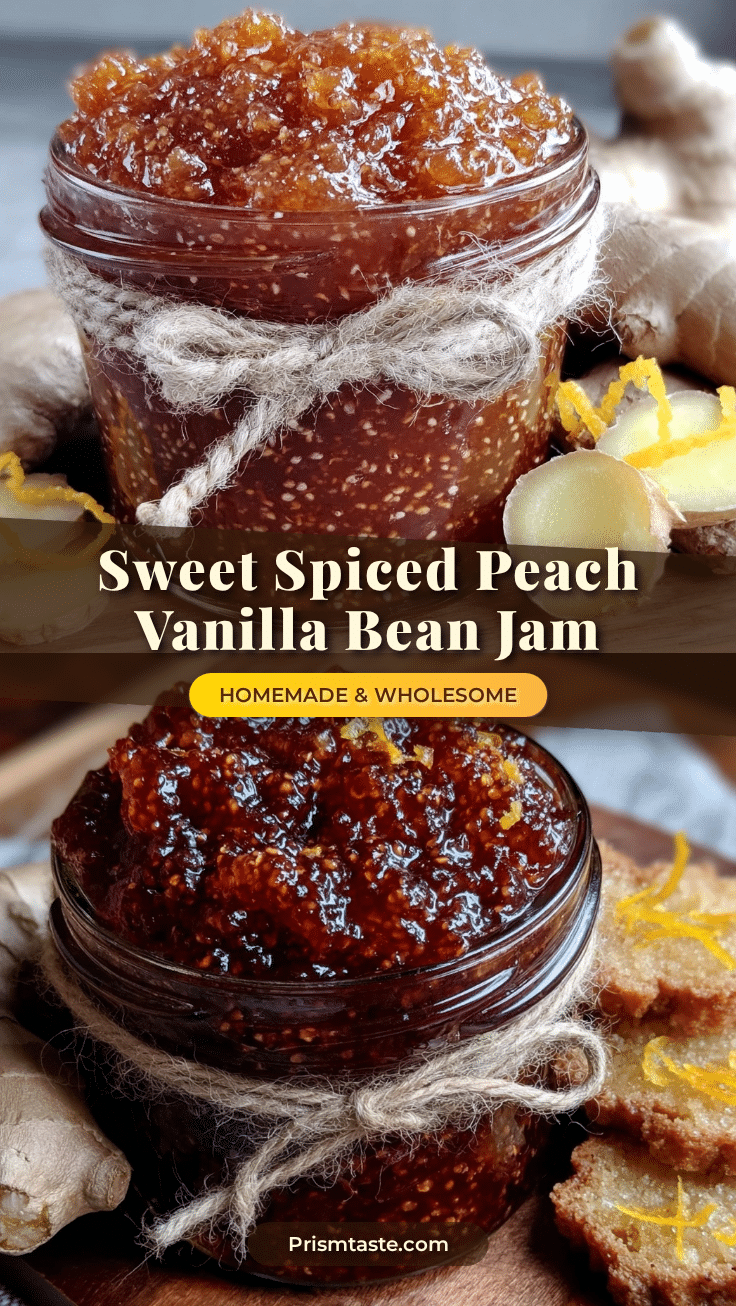 peach vanilla bean jam recipe
