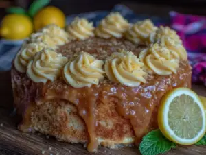 perfect golden leo birthday cake - featured image